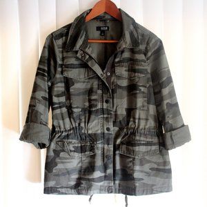 a.n.a Green Camo Utility Jacket Size L